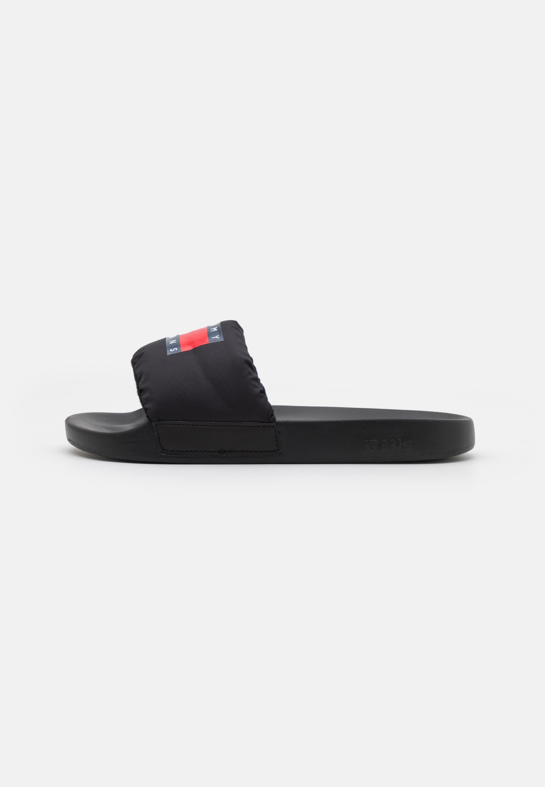 Tommy Jeans PADDED POOL SLIDE - Sandalias planas - black/negro Zalando.es
