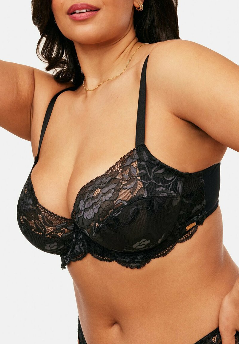 Adore Me - CHELSI PLUS DEMI  - Underwired bra - jet black, Enlarge