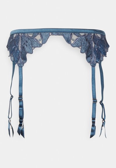Fleur du Mal EMBROIDERY GARTER BELT - Τιράντες - spring denim