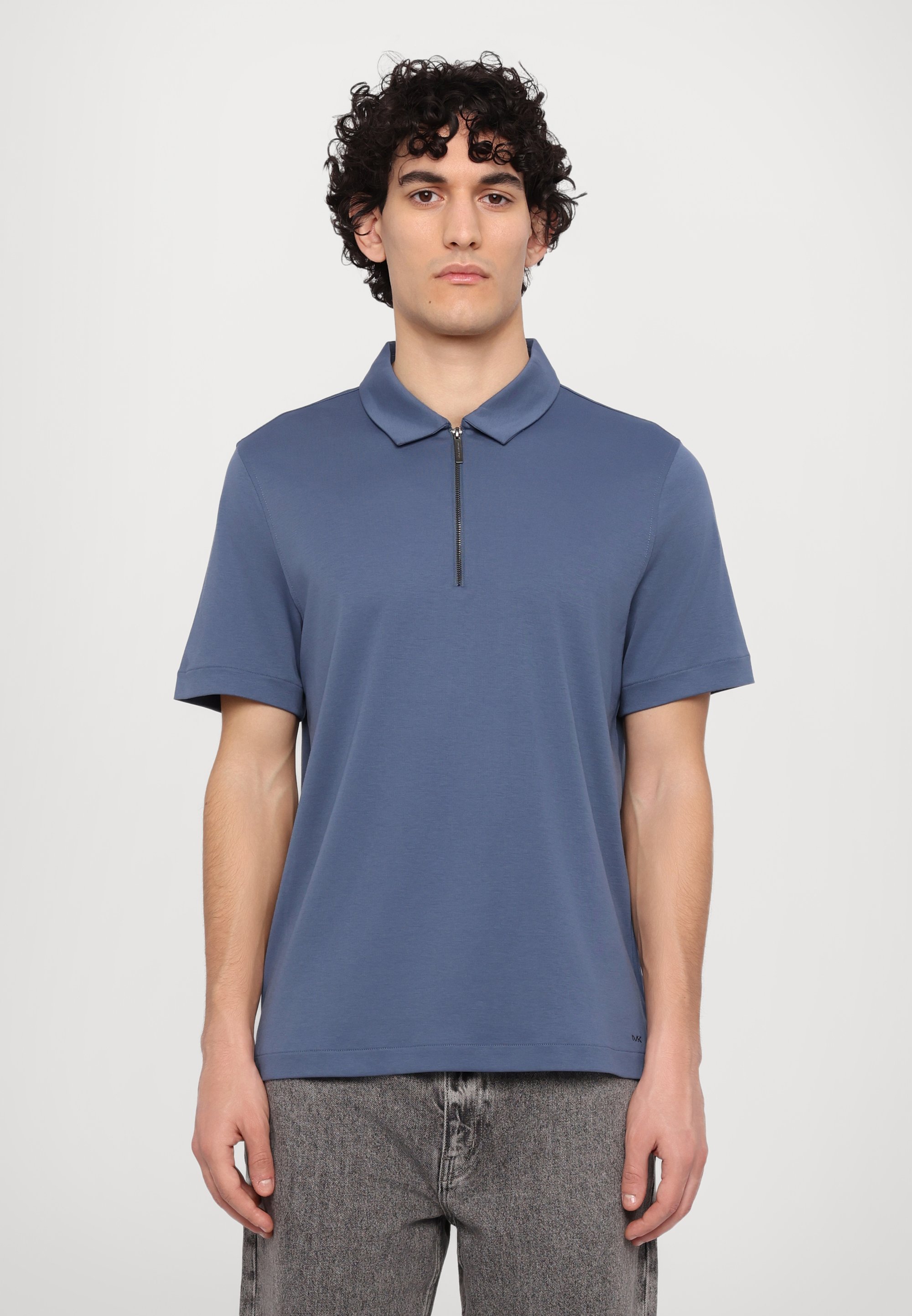 Michael Kors SLEEK ZIP POLO Polo shirt chambray/dark blue