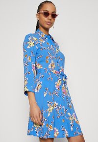 YAS YASSAVANNA SHORT SHIRT DRESS - Skjortklänning - palace blue