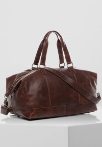Sac Weekender En Cuir Véritable Marron - Bagagerie Voyage, Holdall, 40