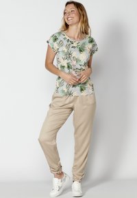 Koroshi SHORT SLEEVE - T-shirt imprimé - gris claro vigoré light grey vigoré