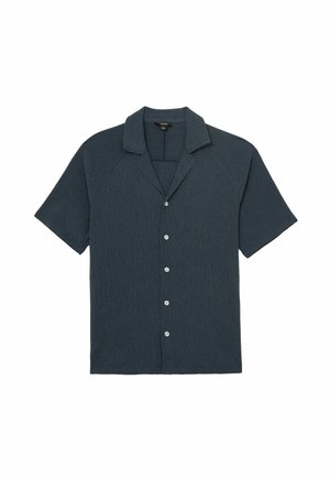 Reiss, REGULAR FIT - KNOX TEXTURED RAGLAN CUBAN-COLLAR SHIRT  . - Košile - airforce blue