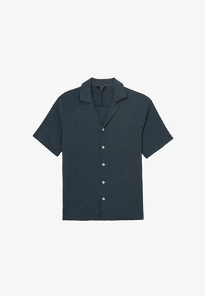 Reiss, REGULAR FIT - KNOX TEXTURED RAGLAN CUBAN-COLLAR SHIRT . - Košile - airforce blue