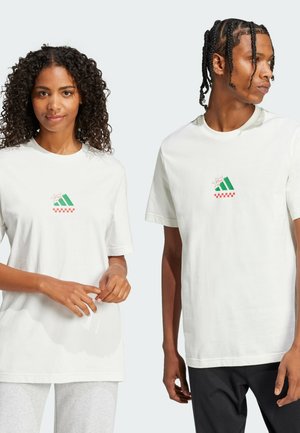 adidas Sportswear LOUNGE PIZZA GRAPHIC - T-shirt print - off white