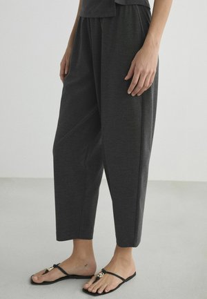 Next, REGULAR FIT - BARREL LEG TROUSERS - Stoffhose - charcoal grey