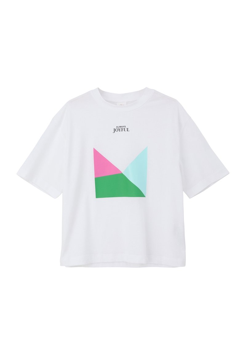 s.Oliver MIT FRONTPRINT - T-shirt z nadrukiem