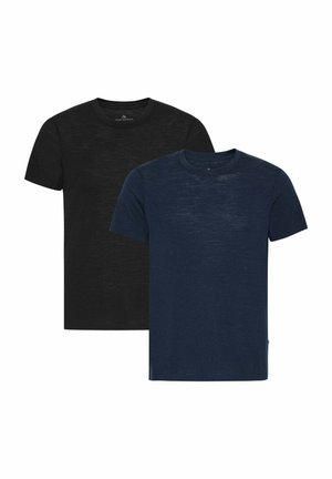 2-PACK - Sport T-Shirt - black dark navy