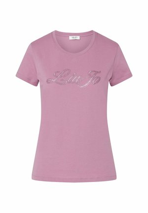 LIU JO, LIU JO LOGO T-SHIRT - T-shirt con stampa - pink
