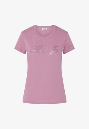 LIU JO, LIU JO LOGO T-SHIRT - T-shirt imprimé - pink