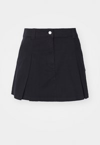FRONT PLEATS SKIRT - Faltenrock - black