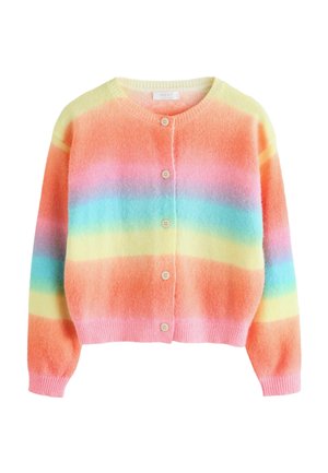 REGULAR FIT - BUTTON UP  - Chaqueta de punto - rainbow stripe