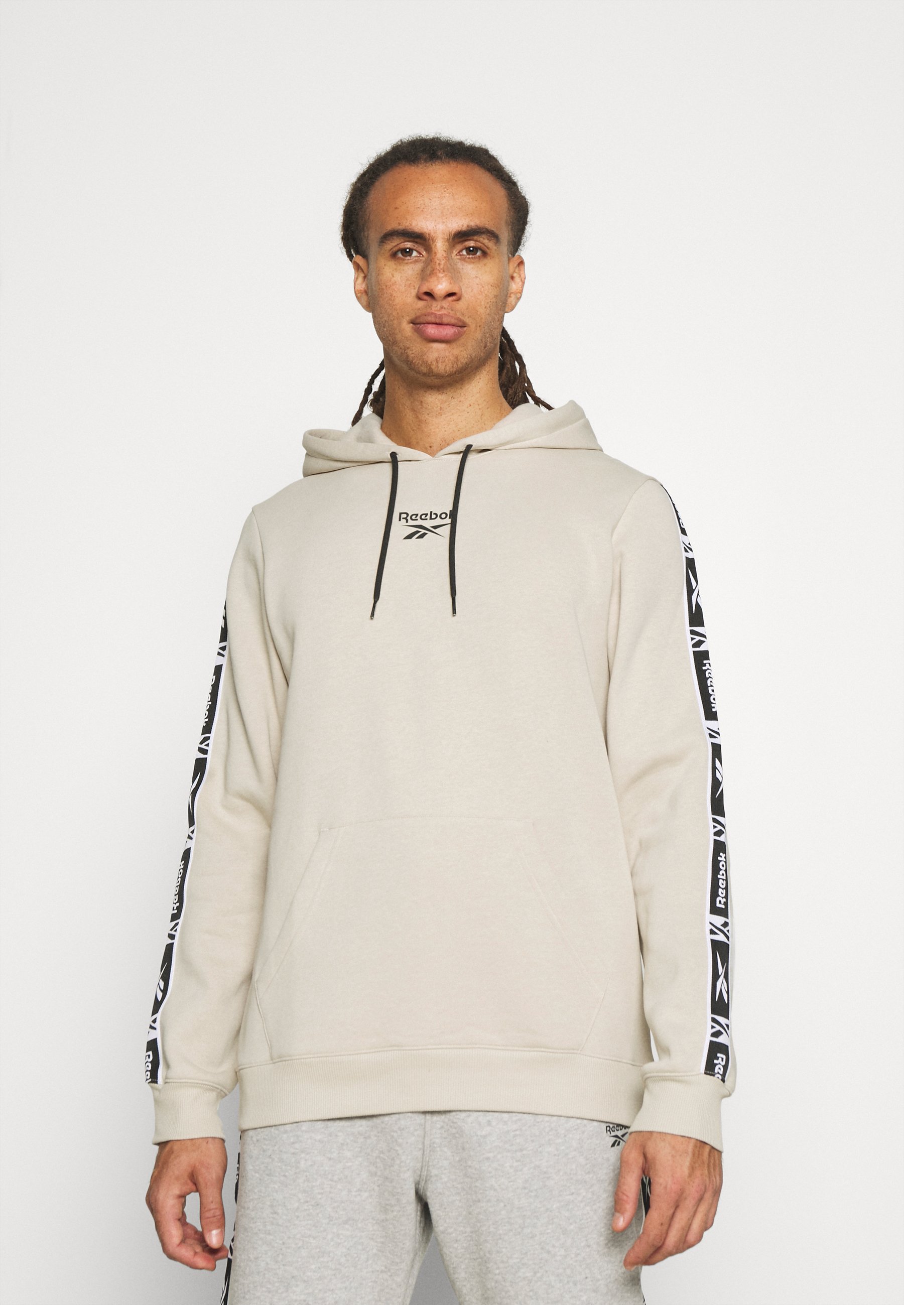 Reebok Identity Tape Sweatshirt - Beige - Size XS - Men