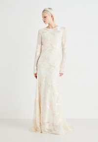 YAS YASFLOREE TRAIN DRESS - Svečana odjeća - gardenia