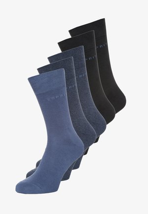SOLID-MIX 5-PACK - Ponožky - blue