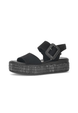 Gabor, 84.562. - Sandalen met plateauzool - schwarz (so.schw.)