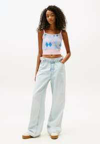 Tommy Jeans PAPERBAG WIDE LEG - Relaxed fit jeans - denim ultra light