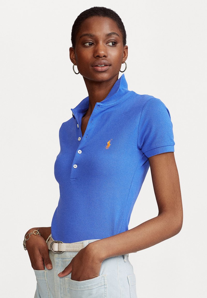 Julie Mesh Polo White main image 1