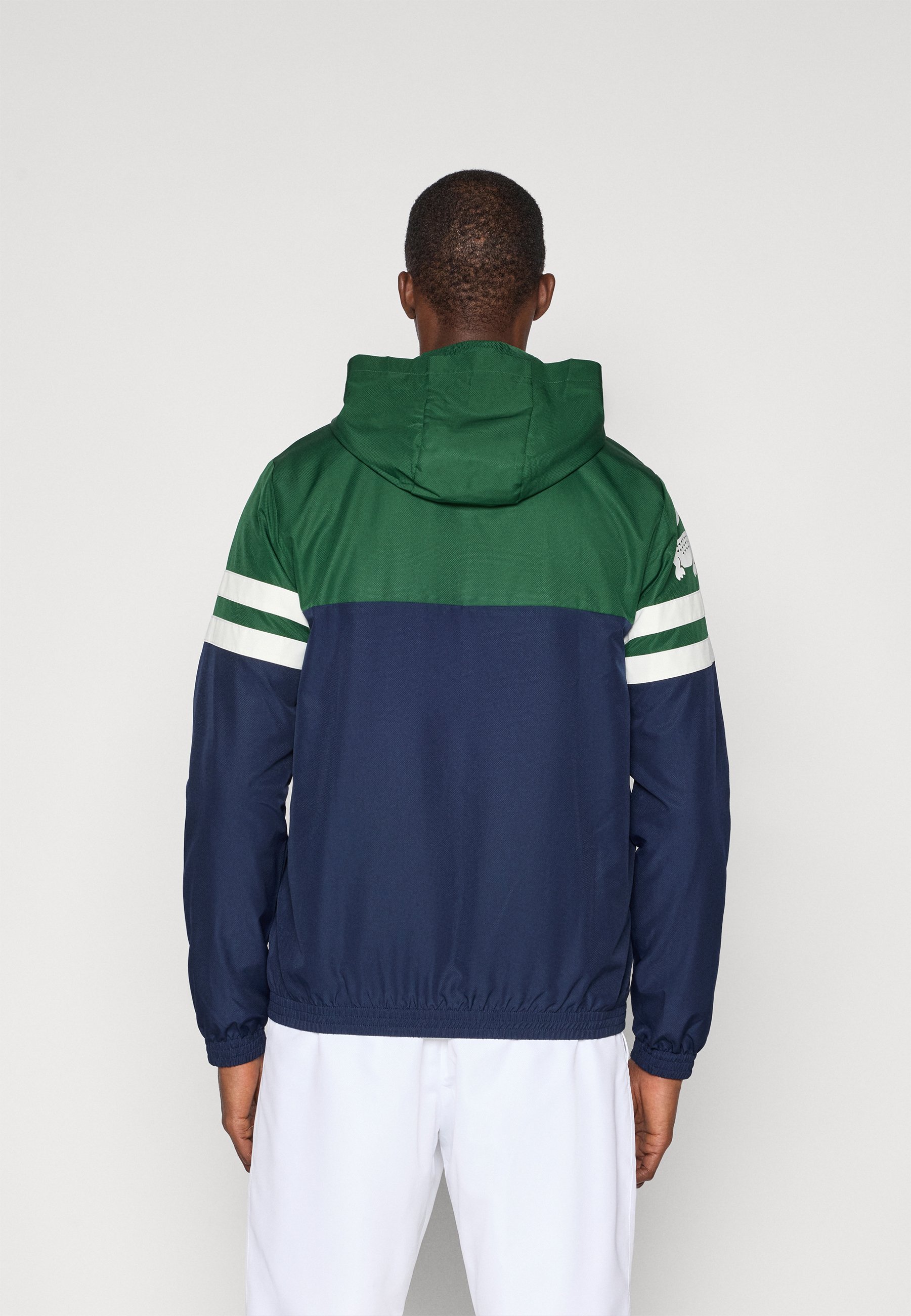 Lacoste Sport TENNIS JACKET - Outdoor jacket - navy blue/green