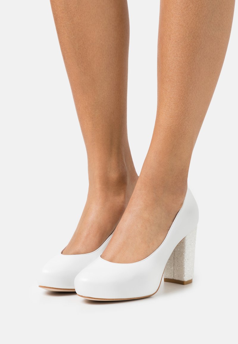 LAB BY AG Platform heels fantasia blanco/white Zalando.ie