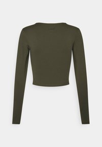 Casall CROP LONG SLEEVE - Camisola de manga comprida - forest green