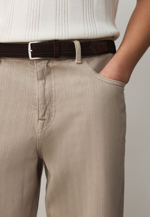 Next, STRETCH WEAVE - Gevlochten riem - brown