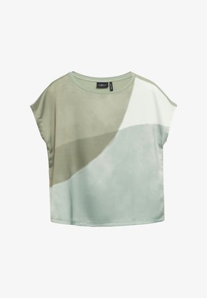 s.Oliver BLACK LABEL, T-SHIRT - T-shirt imprimé - helles türkis