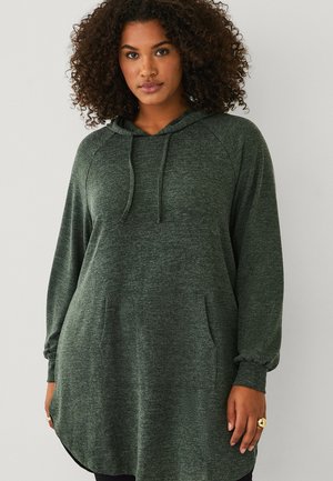 LANGES  - Hoodie - dunkelgrün