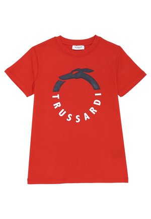 TRU TRUSSARDI JUNIOR T-shirt con stampa - red