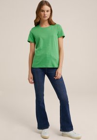 WE Fashion Jednoduché tričko - green