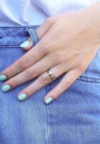 Lucardi PARIJS - Ring - silver coloured and gold coloured