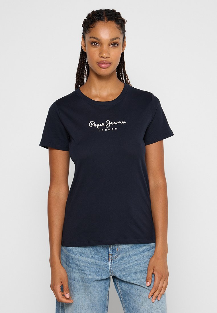 Pepe Jeans T-shirt print donkerblauw