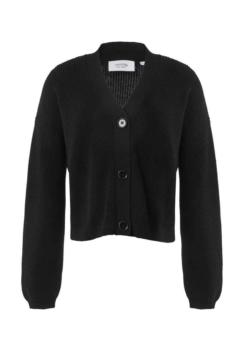 comma casual identity Strickjacke schwarz
