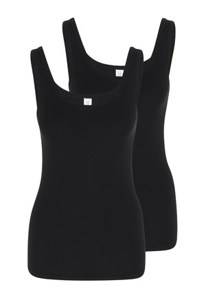 2ER PACK - Unterhemd/-shirt - schwarz