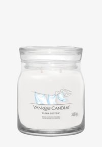 Yankee Candle SIGNATURE MEDIUM JAR CLEAN COTTON - Doftljus - white