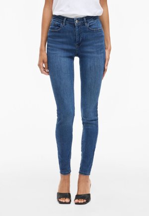 VISARAH MID-WAIST - Ļoti pieguloši džinsi - medium blue denim