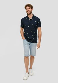 s.Oliver PRINT IM -STIL - Poloshirt - navy