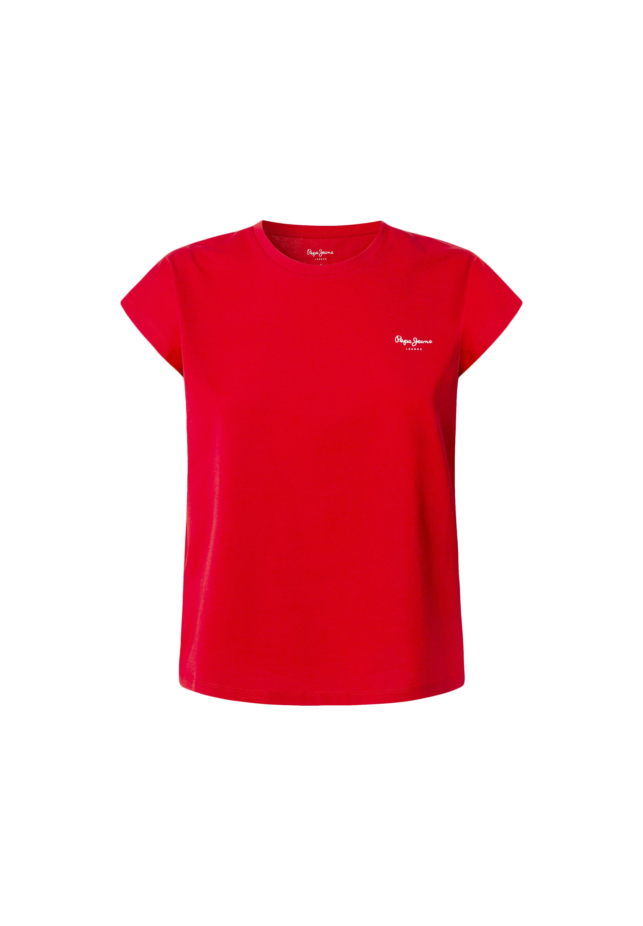 Pepe Jeans Blooma - T-shirt Girocollo Donna, Maniche Corte, Vestibilità Aderente, Logo Stampato - 3