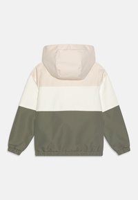 Jack & Jones Junior JJELEGACY LIGHT HOOD  - Viegla jaka - agave green/cloud dancer blocking