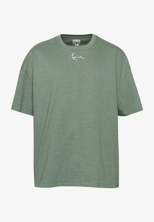 Karl Kani, SMALL SIGNATURE HEAVY BOXY - T-Shirt print - dusty green