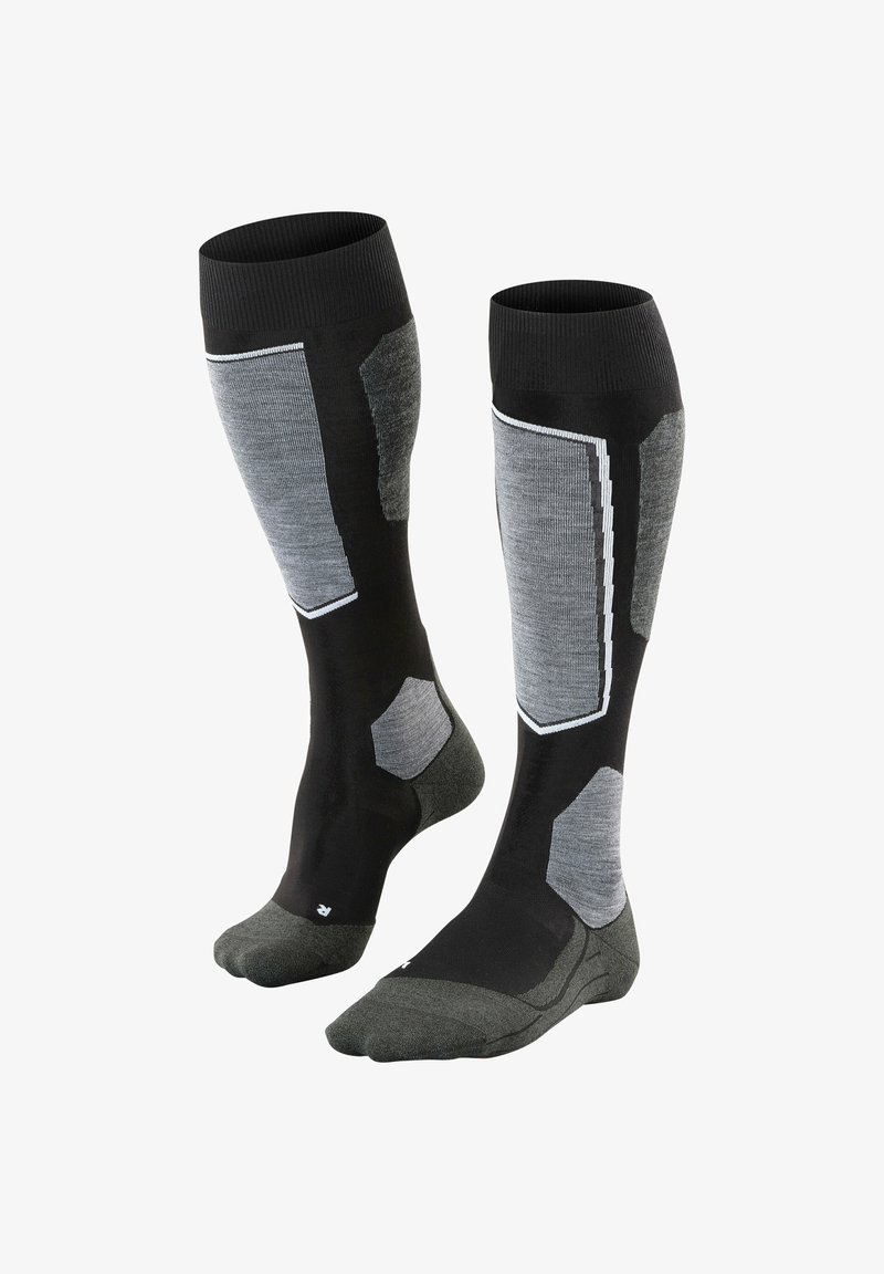 FALKE SK6 PRO SKIING - Calzettoni - black mix