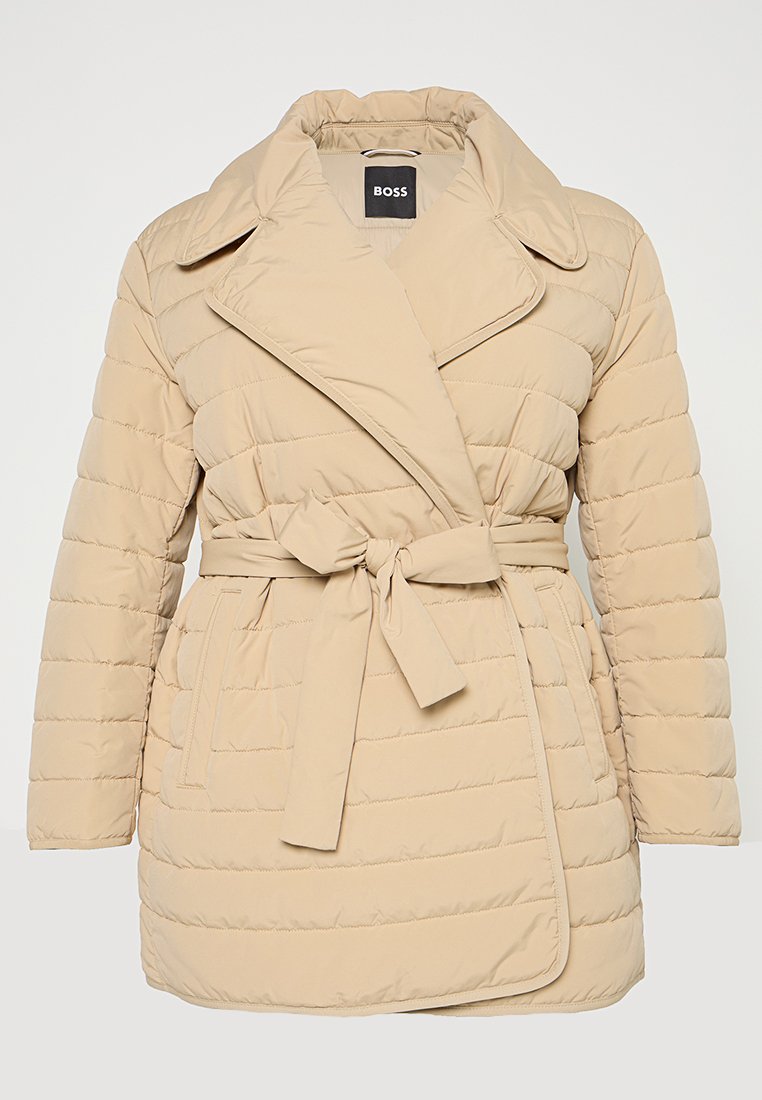 Boss Halflange jas beige