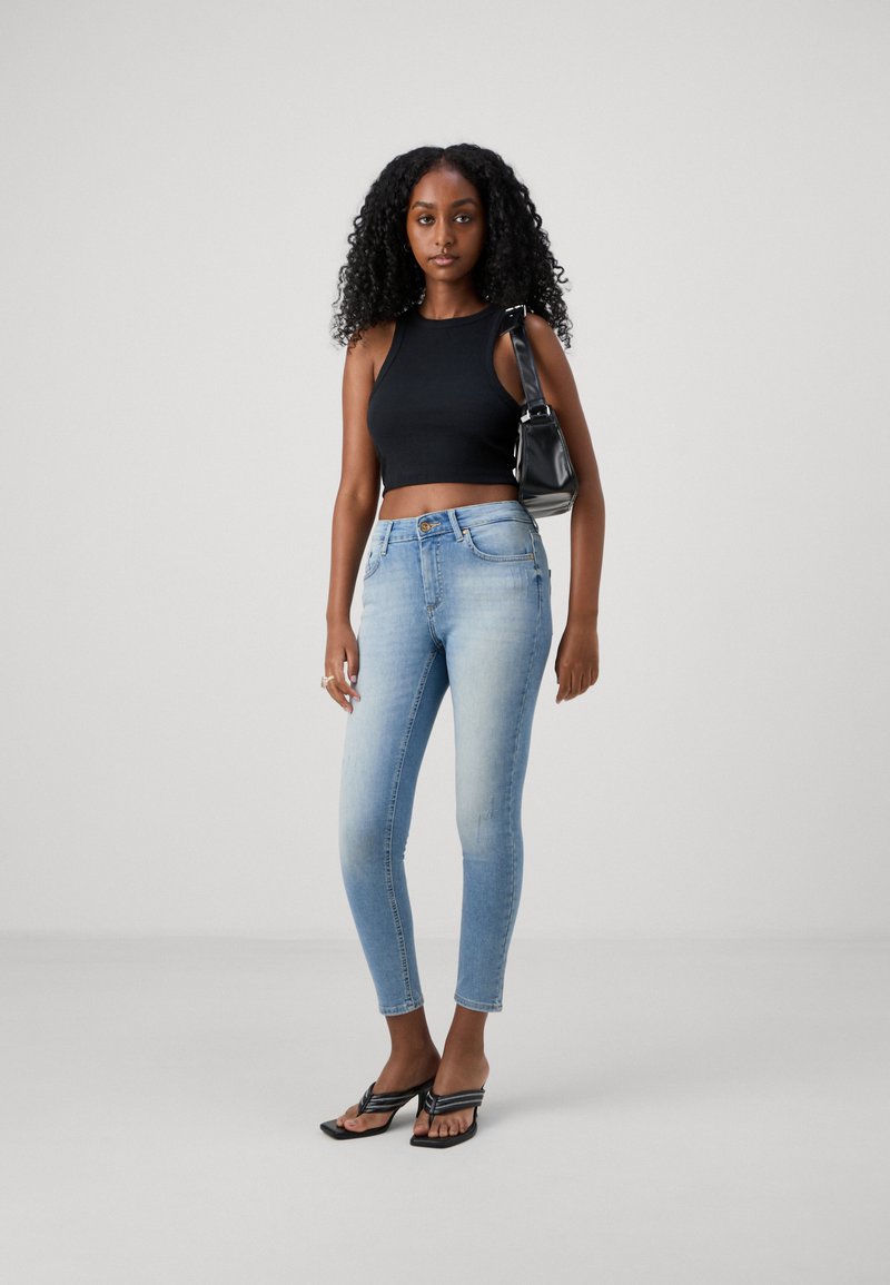 Jean DKNY JEANS Ultra Skinny Gris Taille 4 - Occasion Très Bon état, Coupe Basse