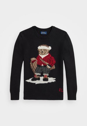 POLO BEAR SWEATER - Maglione - black