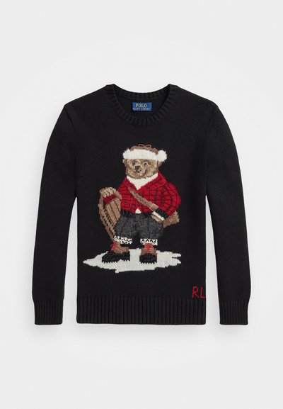 Polo Ralph Lauren POLO BEAR SWEATER - Strikkegenser - black