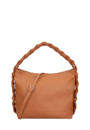 SHOULDER  - Borsa a mano - cognac