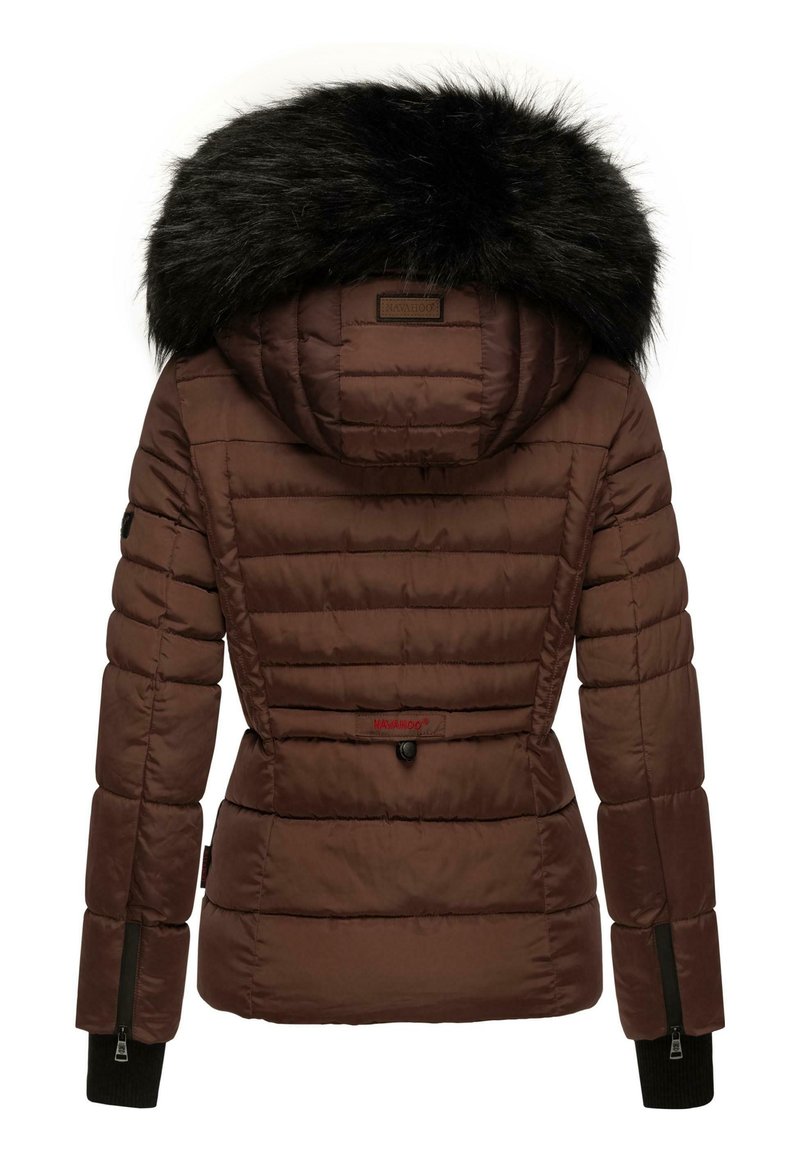 Navahoo ADELE Winterjacke ochre/dunkelbraun-meliert Zalando