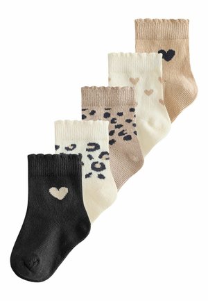 5 PACK - Strumpor - monochrome