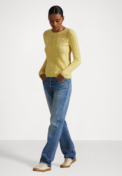 Polo Ralph Lauren CABLE WOOL-CASHMERE CREWNECK JUMPER - Džemperis - fall yellow